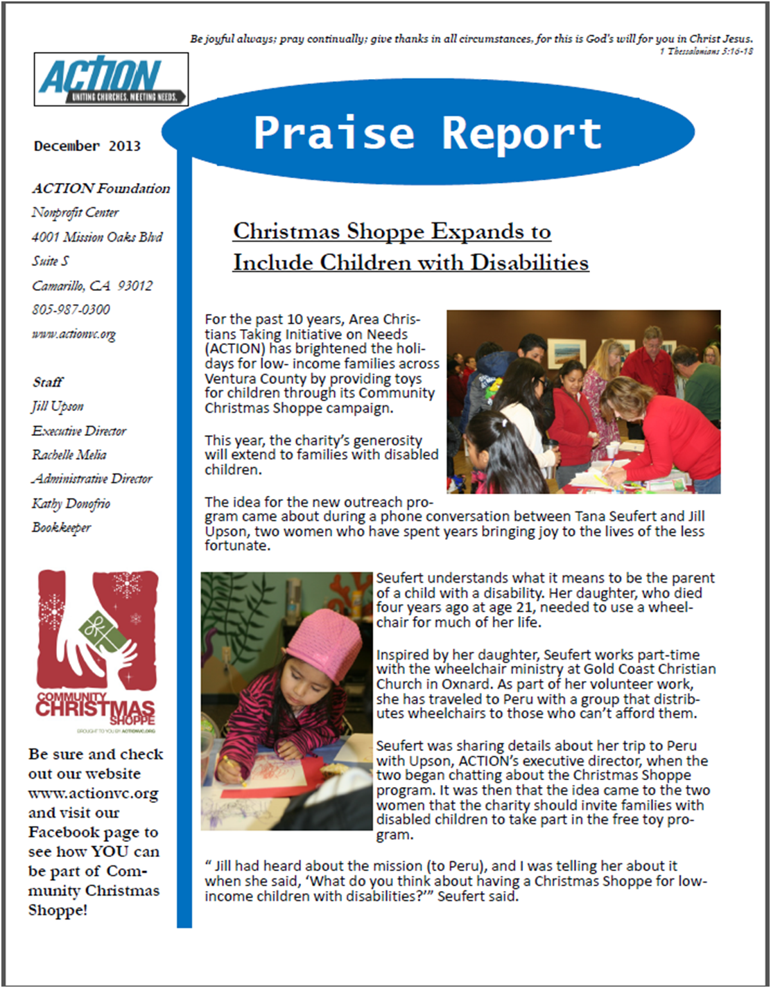December Praise Report