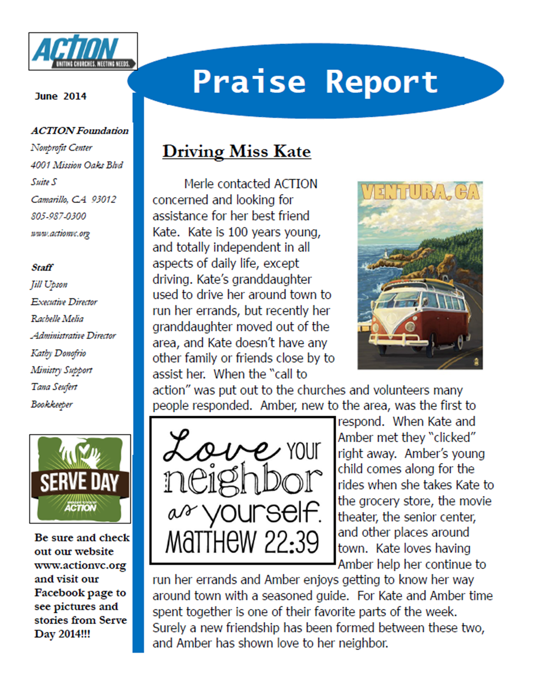 June 2014 Praise Report